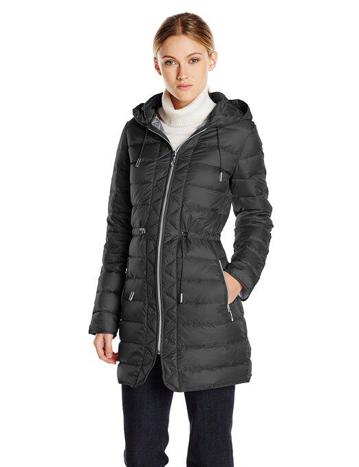 Kenneth Cole New York Lady with hat down jacket 175ZP773 US direct mail multicolored