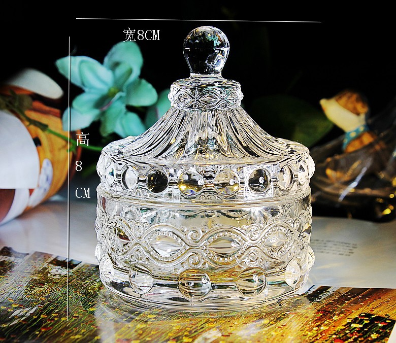 Glass City Creative Personality Crystal Glass Delight Box First Accessories Box Containing Box Retro Relief New