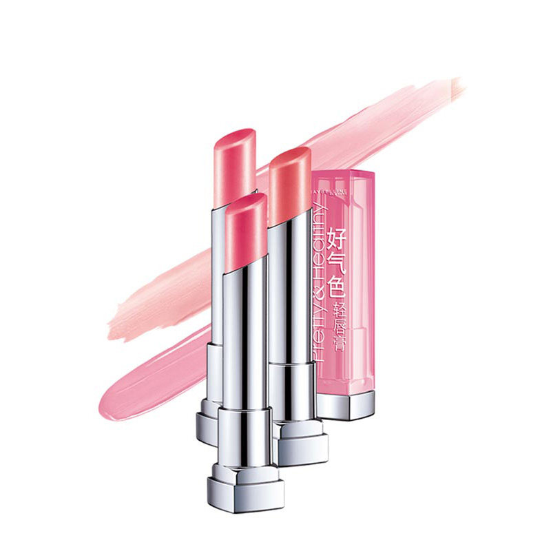 美宝莲好气色轻唇膏咬唇妆保湿滋润宝蓓爱炫彩唇膏不易掉色口红