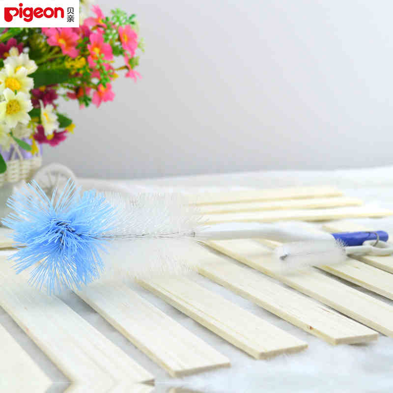 贝亲婴儿奶瓶刷 旋转尼龙刷子 奶嘴刷清洁刷 EA03/EA11