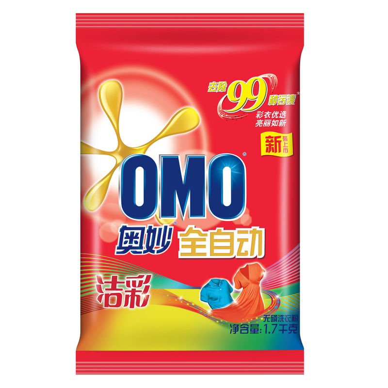 OMO 奥妙洗衣粉 全自动洗衣粉无磷 洁彩 1.7kg 满6件多区包邮