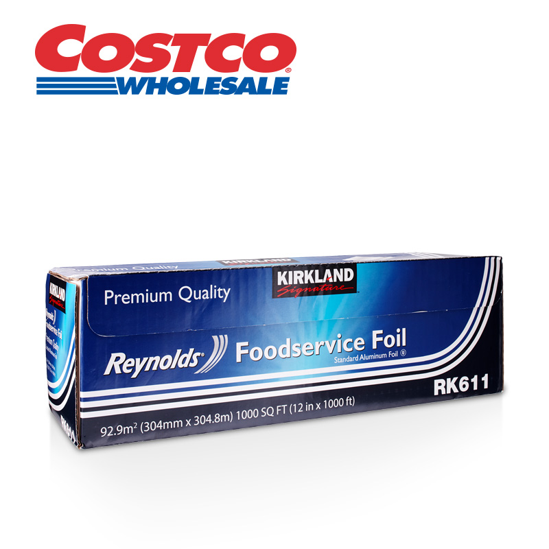 Kirkland Signature科克兰 进口铝箔纸304.8m特长烧烤锡纸Costco