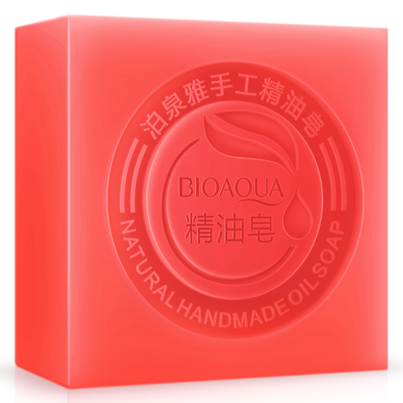 泊泉雅手工玫瑰精油皂洗脸洗手皂补水保湿深层清洁去油洁面