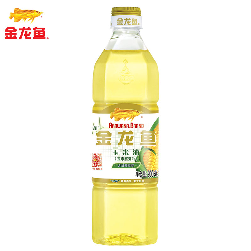 【天猫超市】金龙鱼 玉米油900ml/瓶 食用油 压榨油