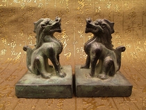 Antique pure copper seal decoration Ming and Qing Bronze seal soldiers rune General dragon seal beast Paperweight stationery Antique collection