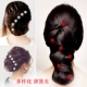 Nhật Bản và Hàn Quốc ngọt ngào rhinestone ngọc trai cô dâu tóc phụ kiện vít khóa xoắn ốc mùa xuân chuck tóc bện tóc kẹp tóc phụ kiện - Phụ kiện tóc kẹp càng cua dài Phụ kiện tóc