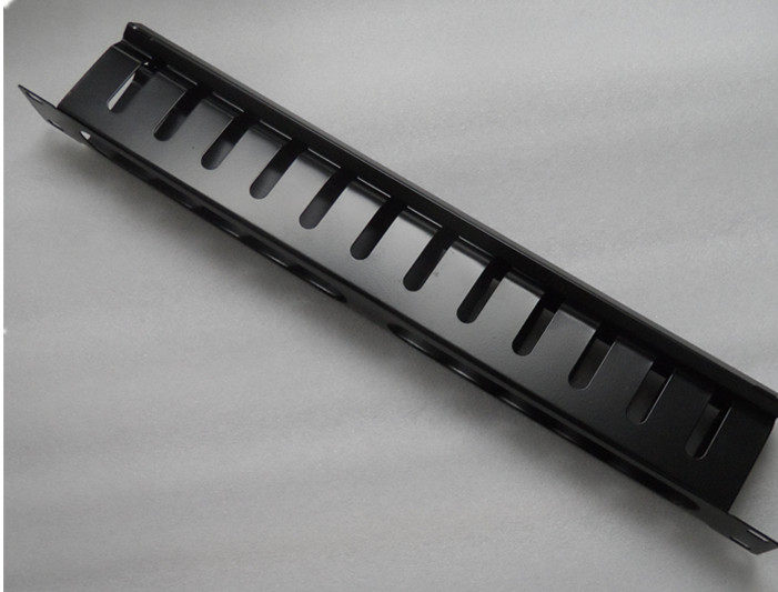 1U Black Rational Wire Rack Rationalizer 19 Inch Enclosure Special Wire Holder Full Iron Wire Rack