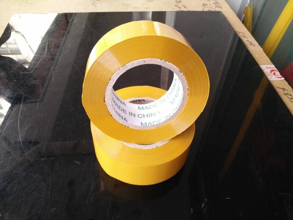 Rice yellow adhesive tape width 4 5cm 150m box adhesive tape packing tape yellow adhesive tape photo frame back sheet adhesive tape