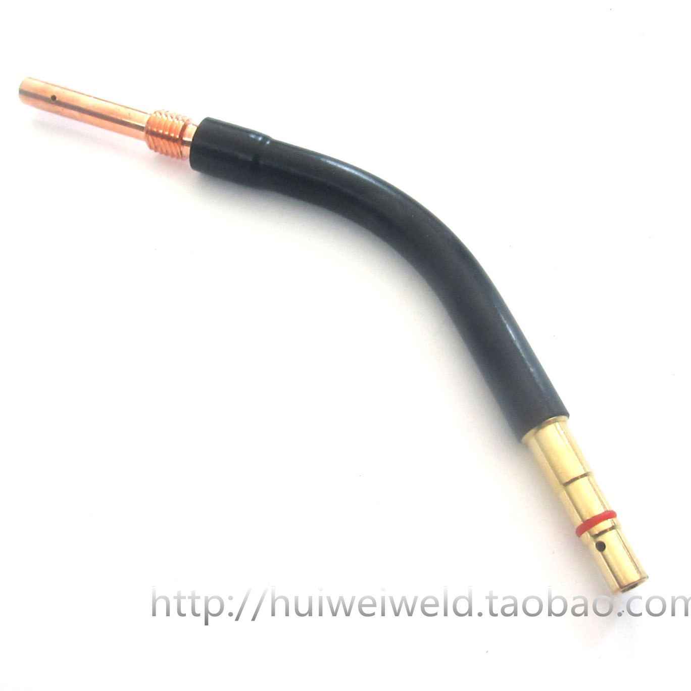 (Huawei welding and cutting) gas shielded welding torch accessories Panasonic 500A elbow gooseneck red copper produced in Changzhou