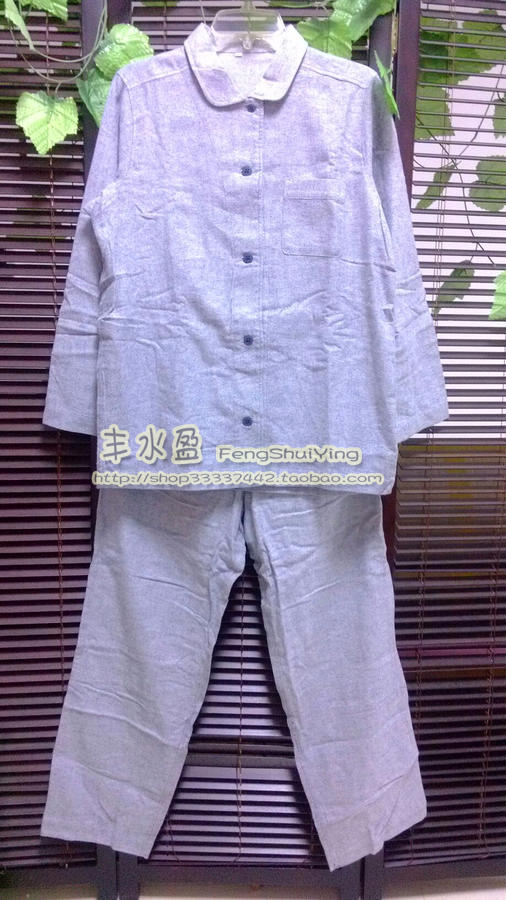 Foreign Trade Outlet Japan Autumn/Winter Pure Cotton Sand Wash Warm Suede Classic Pure Color Female Pyjamas Jacket Home Suit Suit
