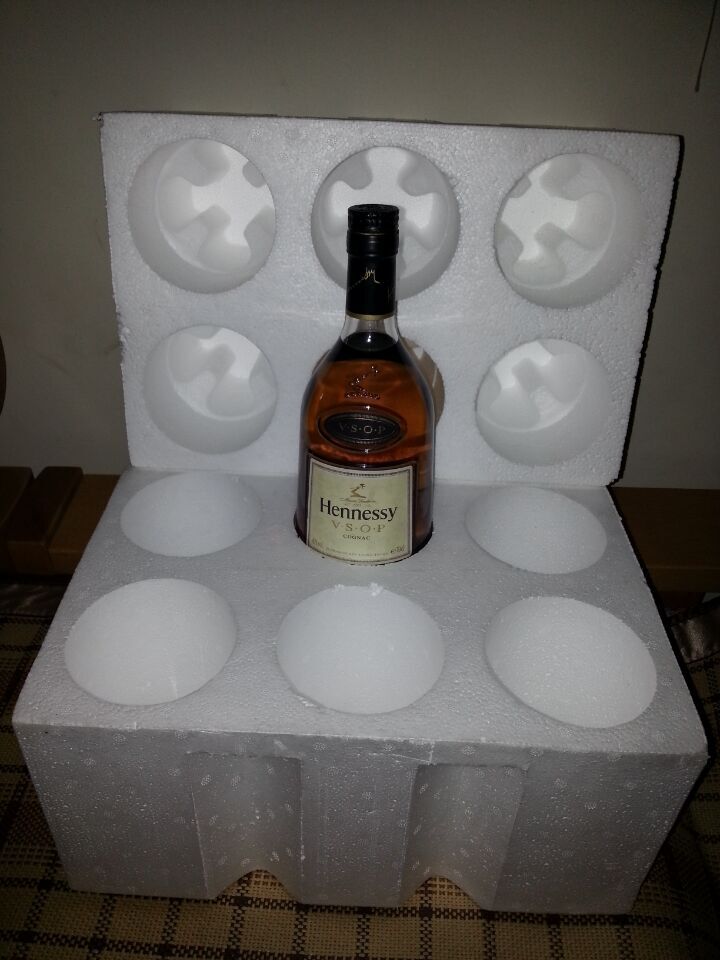 Six Mounted Hens Poetry Special Foam Packing Box Express Shockproof Box 6 Only Foreign Wine VSOP Ganyi Brandy-Taobao