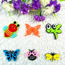 Kindergarten classroom wall scene arrangement of environmental decoration material stick wall * non - woven fabric colorful butterfly pattern