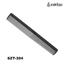 Taiwan hairy goose SZT-304 professional hairdressing carbon fiber rhinestone haircut comb anti-static standard hair comb