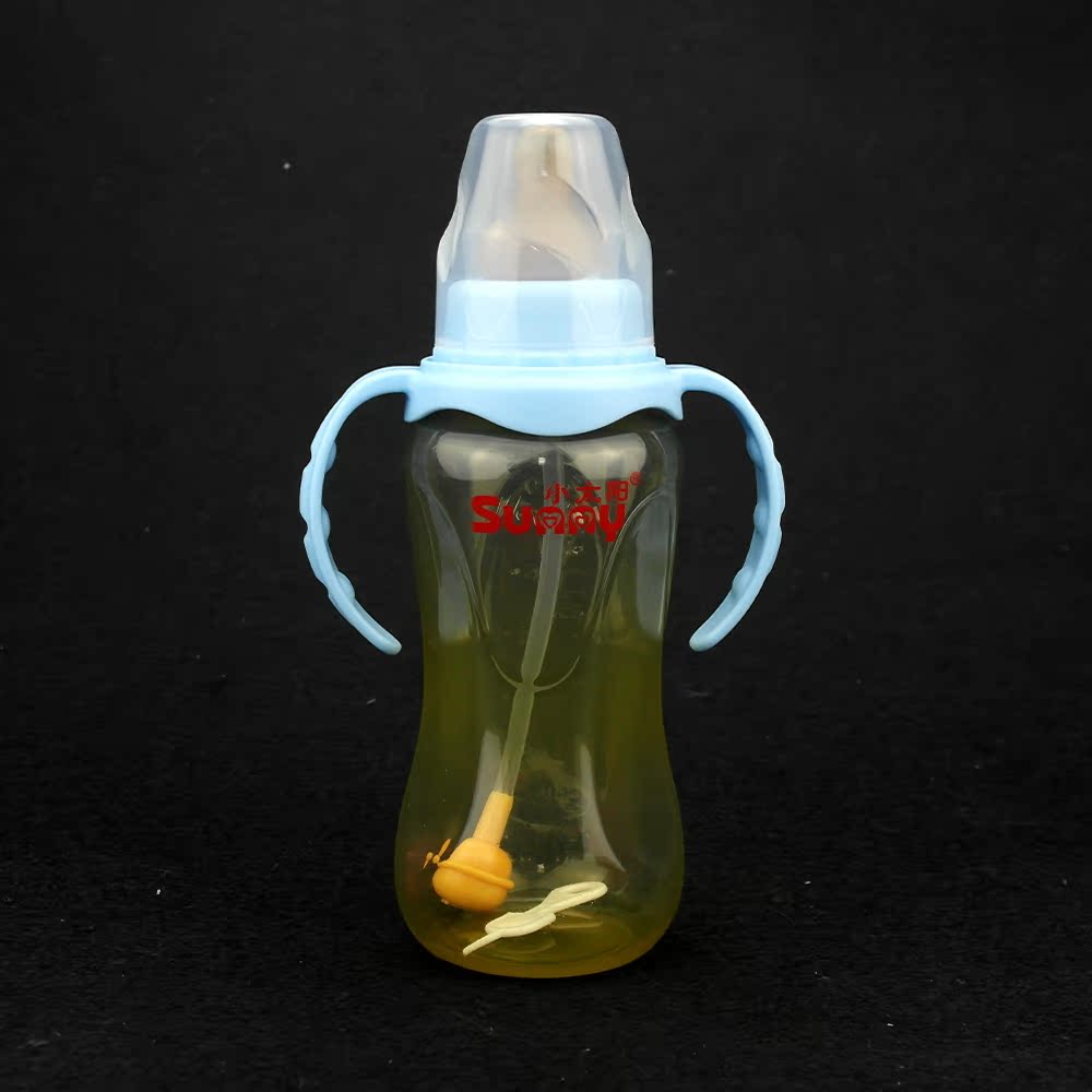 小太阳 新生儿婴儿宝宝奶瓶 PP纳米银抗菌自动奶瓶240ml B-6083