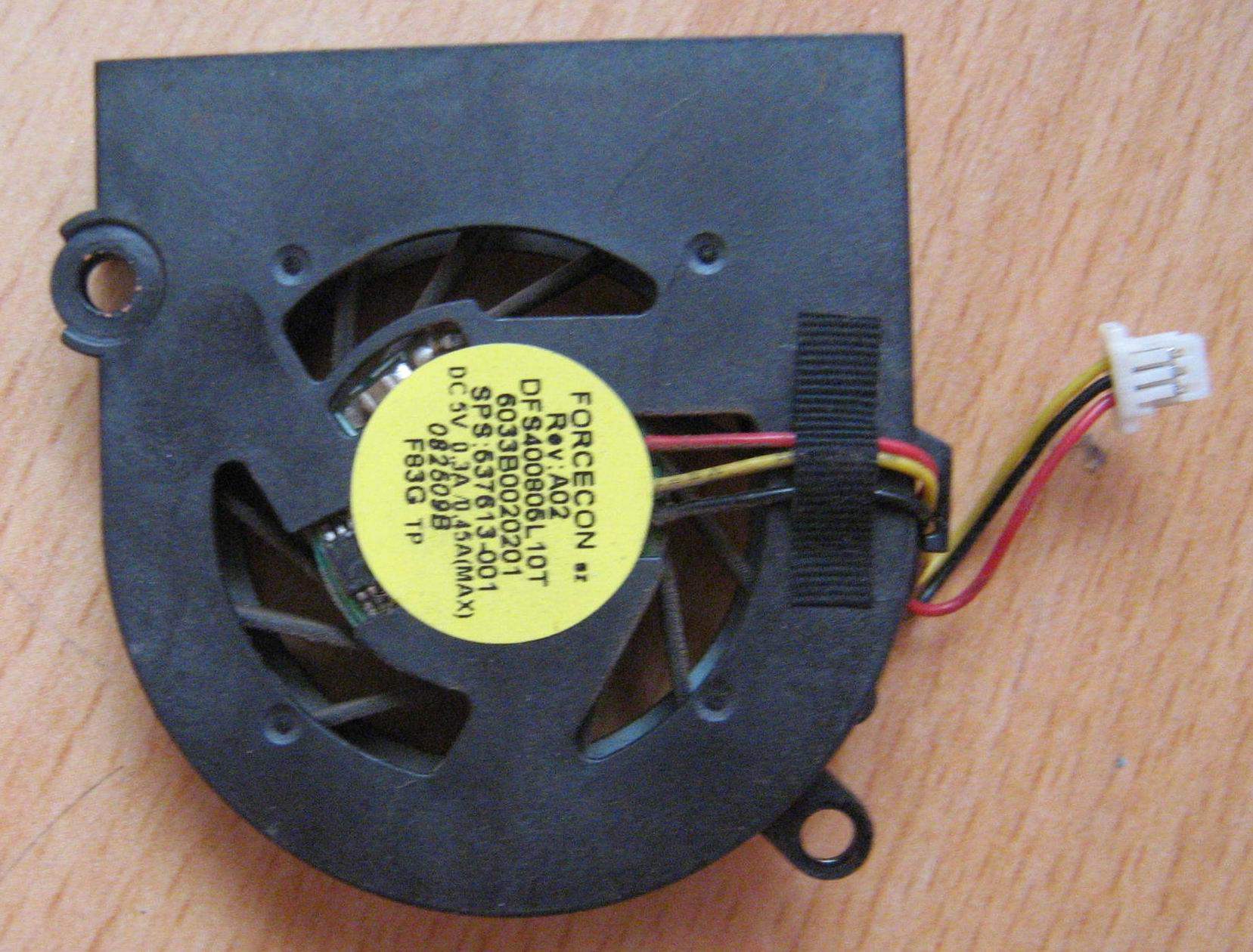 HP MINI110 1065TU netbook this fan original installation unloader