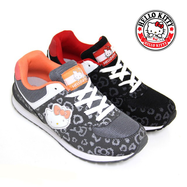 HELLO KITTY classic BAO WEN mesh to splice Katie cat casual shoes-Taobao