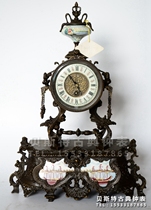 Watch cast copper antique mechanical clock European home living room imitation Forbidden City old clock classical mantel clock