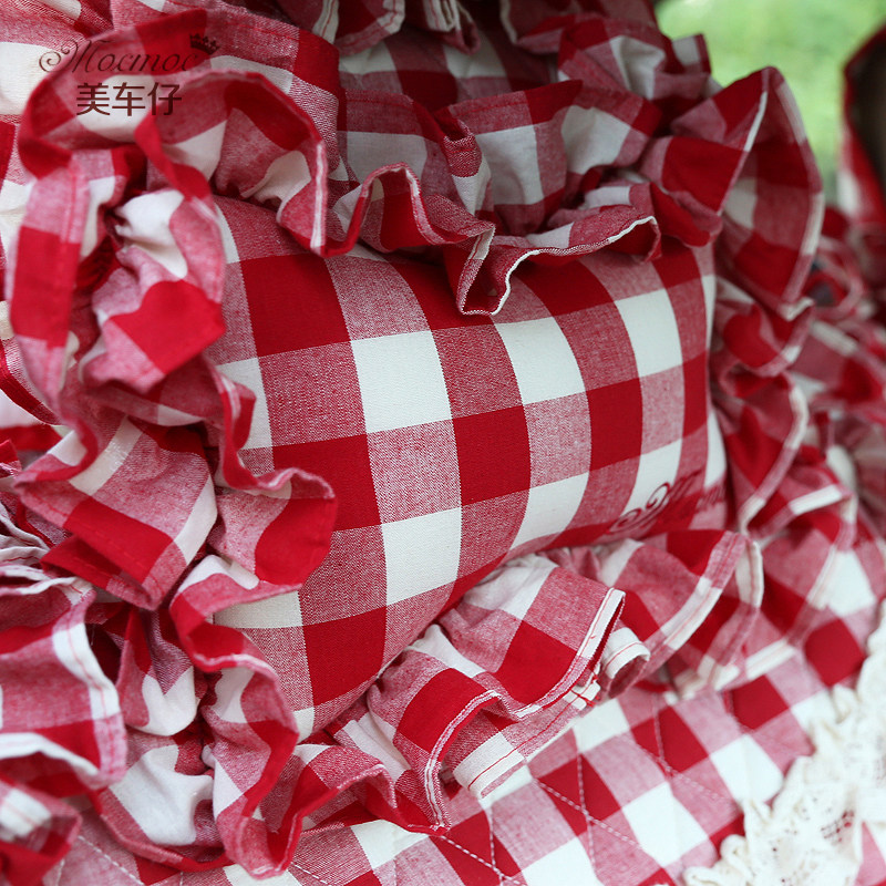 摩丝娃娃汽车头枕护颈枕骨头枕可爱卡通四季车用靠枕车枕头单只装