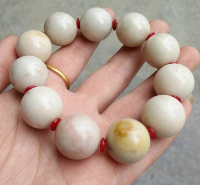 Ningqiang Coral Jade Fossil 4-shot monomer Handstring Solar Tattoo Pearl Transfer Pearl 11 white 1 8W