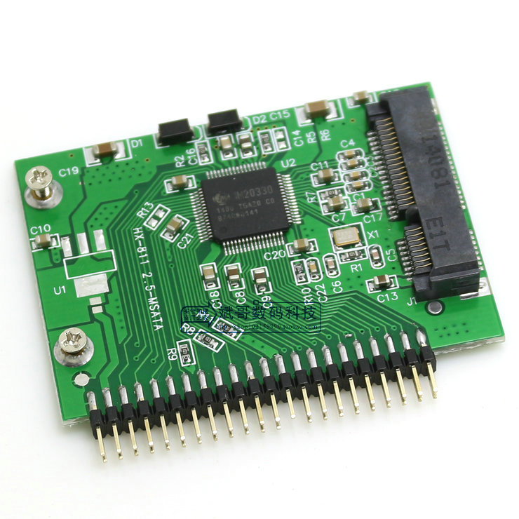 mSATA(PCI-E)SSD to 2 5 IDE mSATA(PCI-E)SSD TO 1 8 inch IDE adapter card