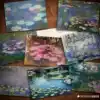 Claude Monet Oil painting Claude Monet French Impressionist Light and shadow Lake Water lilies Decorative painting Landscape literary postcard