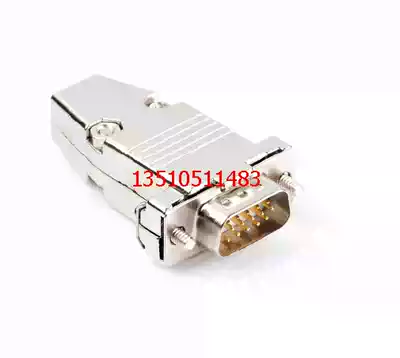 DB15 pin male and female set of video computer engineering connector solid gold-plated VGA with metal shell three rows of 15 holes