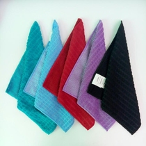  30*30 foreign trade microfiber cleaning rag towel grid decontamination good washing water absorption no hair loss dust removal plastering