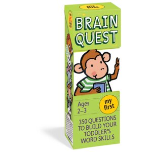 【中商原版】My First Brain Quest Ages2-3岁 大脑任务启蒙级英文原版 学前认字 学前智力开发问答卡 美国学前小学生全科练?
