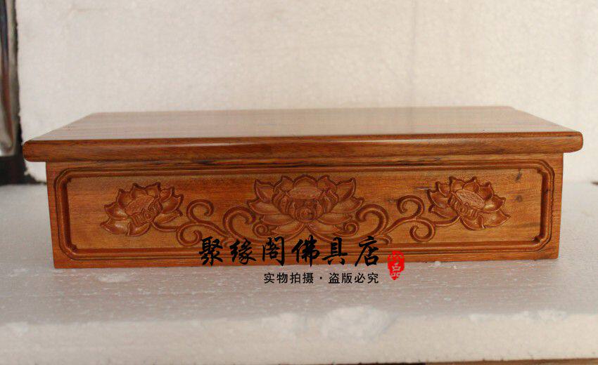 Spot camphor wood lotus base pure solid wood Buddha statue seat wood carving Guanyin lotus seat Buddha to Buddha platform