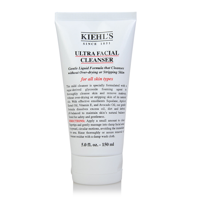 Kiehl's科颜氏高保湿洁面啫喱150ml去角质补水美白洗面奶专柜正品
