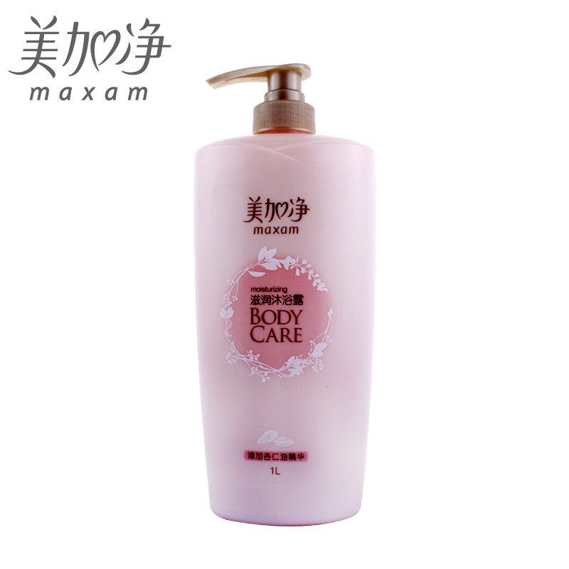美加净 滋润沐浴露400ml/1L 添加杏仁精华 国货正品