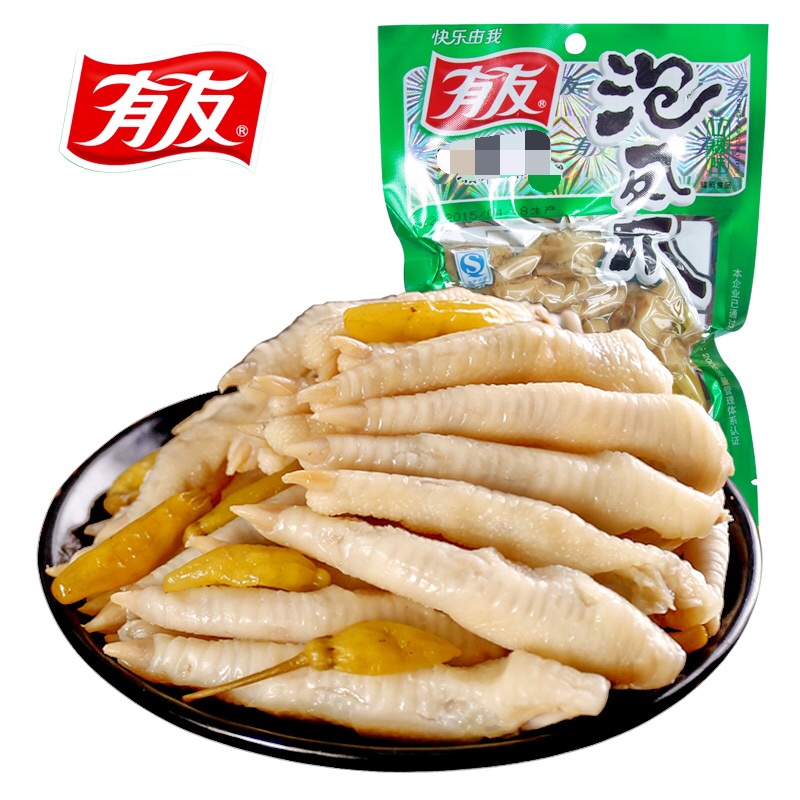 【天猫超市】有友 山椒泡凤爪 80g 正宗重庆味道 特产零食