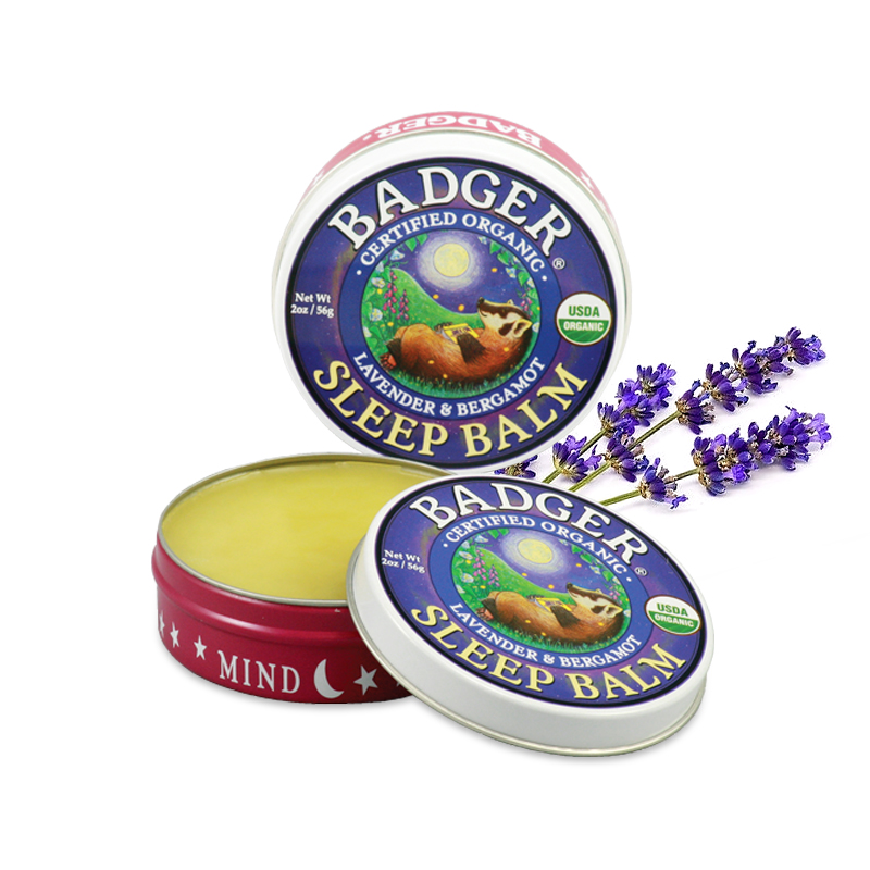 美国Badger贝吉獾 天然薰衣草佛手柑助眠膏 好梦连连 21g