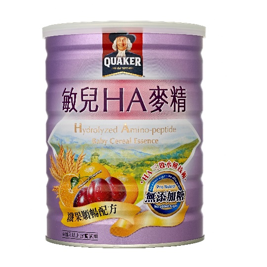 台湾官网直邮进口《桂格》敏儿HA -纤果顺畅麦精（700g/罐）