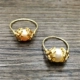 | 6MM tự nhiên gần vòng ngọc trai nước ngọt tròn | nhập khẩu vàng 14K vàng | hạt chuyển ren nhẫn hột xoàn Nhẫn