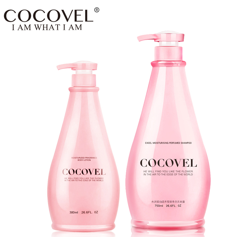 COCOVEL洗发水 正品男女士香芬 去头屑止痒控油持久留香型 2瓶装