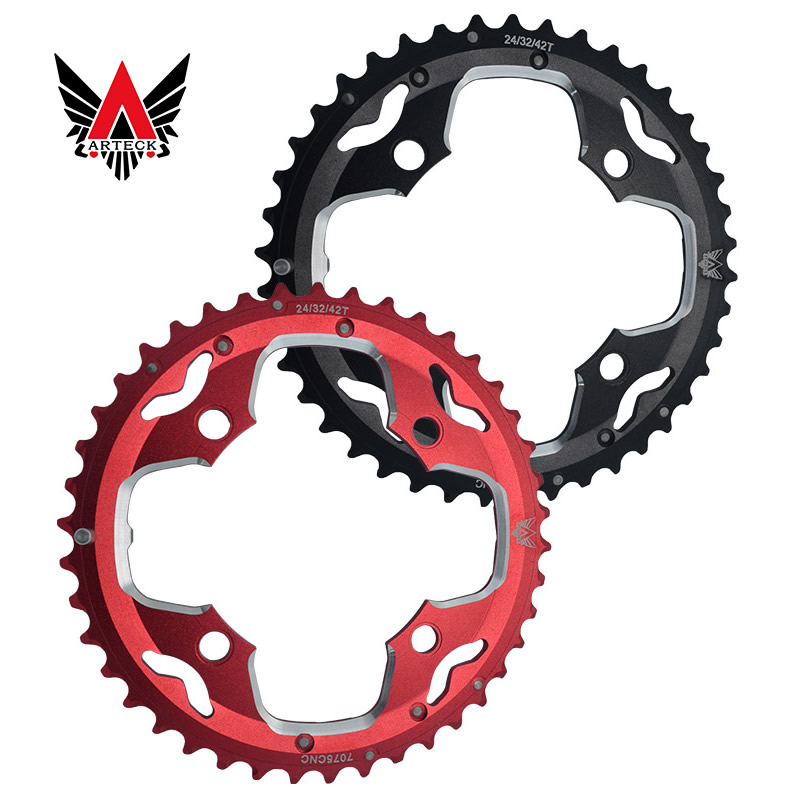 ARTECK Mountaineering Car Fluted Disc Bike 10 Speed 30 Speed Large Fluted Disc Repair Sheet 42 Teeth Aluminum Alloy Tooth Sheet