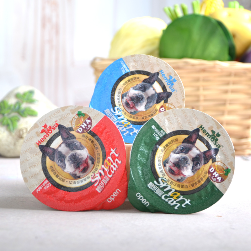 黑沙聪明罐Hemosa狗零食鸡肉牛肉狗罐头金毛泰迪狗大布丁100g*3罐