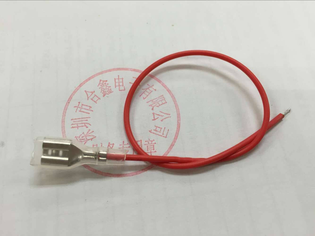 6 3MM insert spring insert with wire terminal cold-pressed terminal wire copper connector insert switch