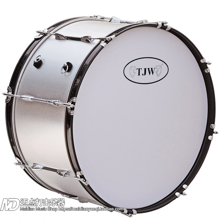 Discount promotion TJW 9-layer poplar PVC marching drum bass drum JWB2512 army drum recommended