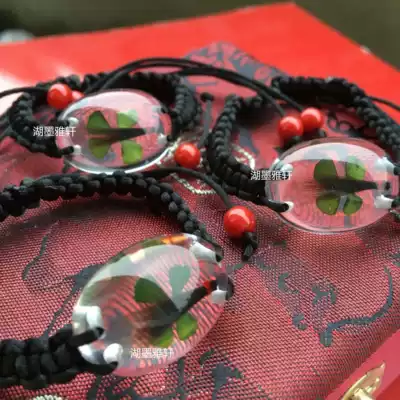 Red and black rope bracelet necklace Special tire hair pendant Tire hair accessories Tire hair pendant souvenir Tire hair pen custom-made