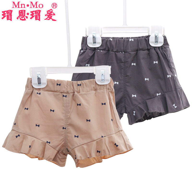 瑁恩瑁爱2016夏款韩版女宝宝蝴蝶结短裤 婴儿女童潮流百搭热裤