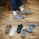 Vớ nam cotton thể thao khử mùi vớ nam thấp để giúp nông miệng vớ bốn mùa retro gió quốc gia ống ngắn giá rẻ bán buôn tất đùi Vớ nam