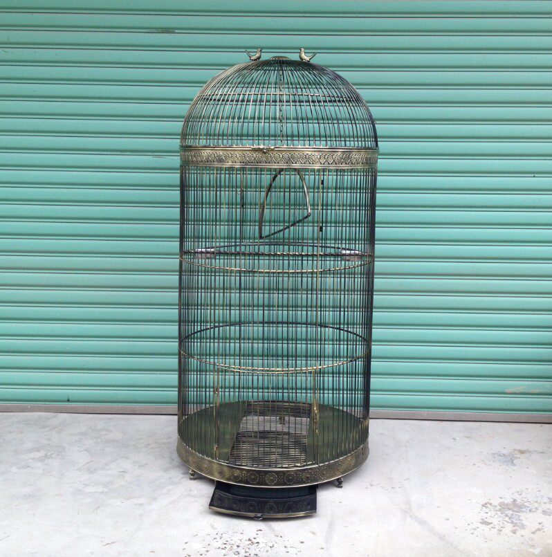 Blacksmith family Wrought iron birdcage Large parrot birdcage Villa starling birdcage Outdoor large birdcage birdcage