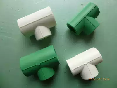 Weixing Various Tees Green white PPR equal diameter reducing downstream Tees 20 25 32 40 50 63