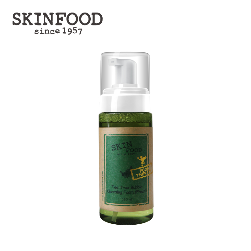 skinfood思亲肤茶树控油泡沫洗面乳控油深层清洁160ml*1支