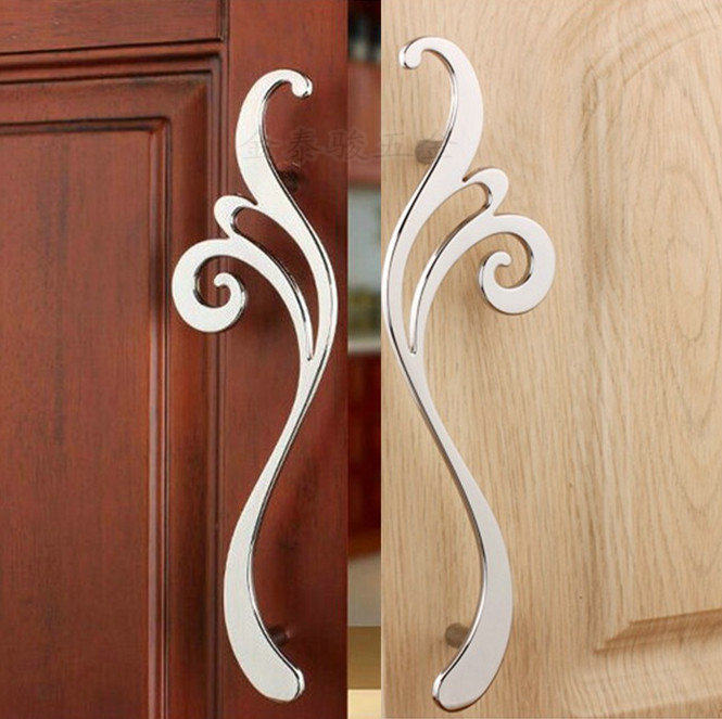 Cabinet door handle Modern simple art shape creative overall cabinet drawer wardrobe door handle left and right hand new pattern