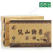 Tanmei Hui Yunnan Wa Mountain Образ 2009 7561 приготовленный чай кирпич 250 г коробка Tanmei кирпич Pu 'er чай