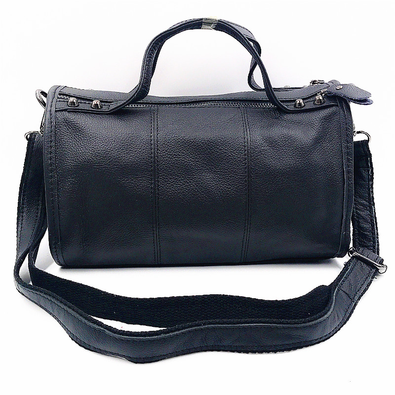 Special Price New Head Layer Cow Leather Handbag Practical Round Leather Girl Bag Inclined Satchel Casual Single Shoulder Bag