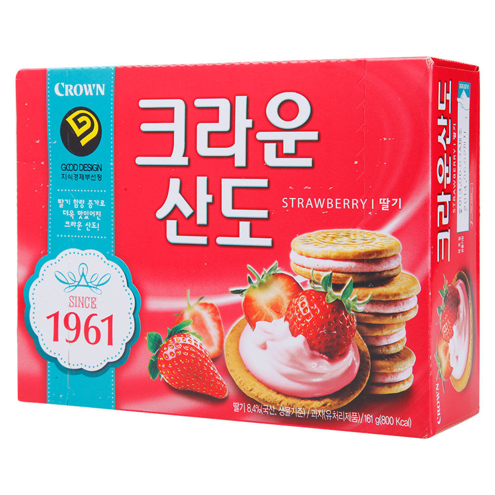 可来运 草莓夹心酥饼干 161g